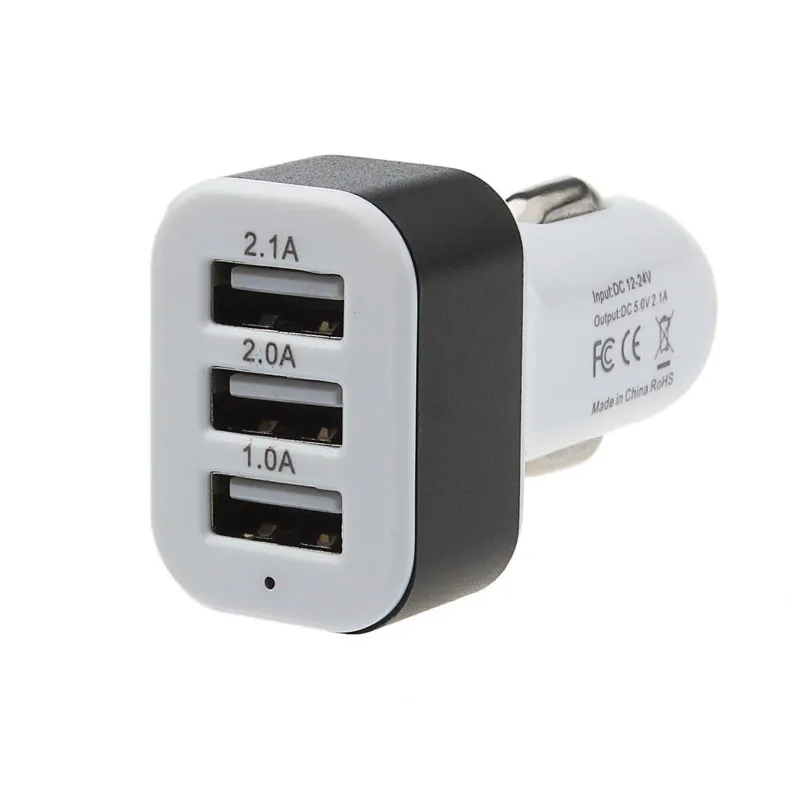 Автомобильное зарядное устройство универсальное 12 В 24 до 5 3 порта USB адаптер для