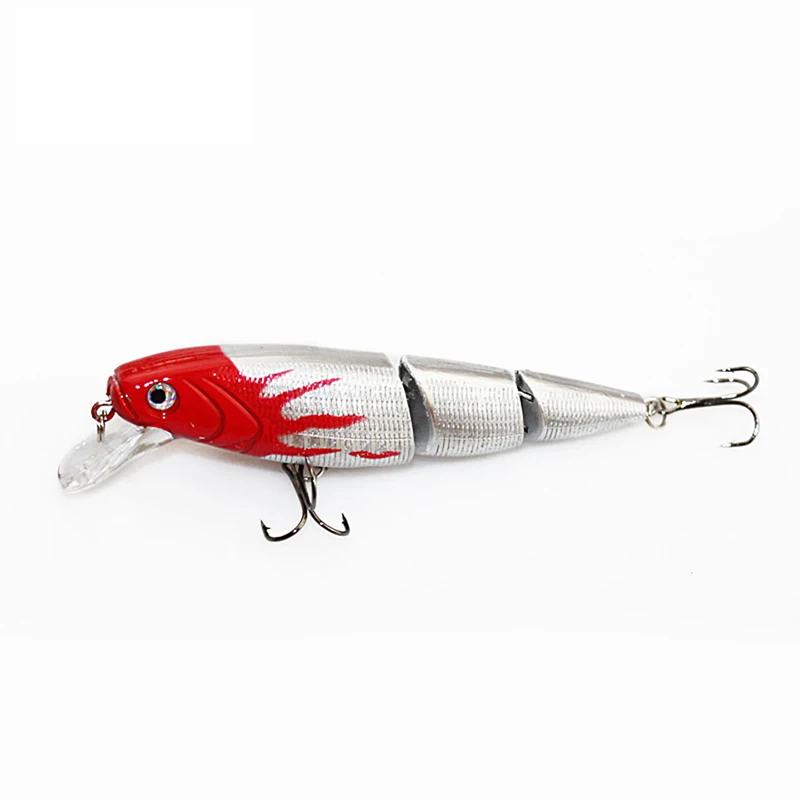WALK FISH 1 шт. рыболовная приманка 10 5 см 15 г Swimbait 3 сегмента Minnow рыболовный крючок с