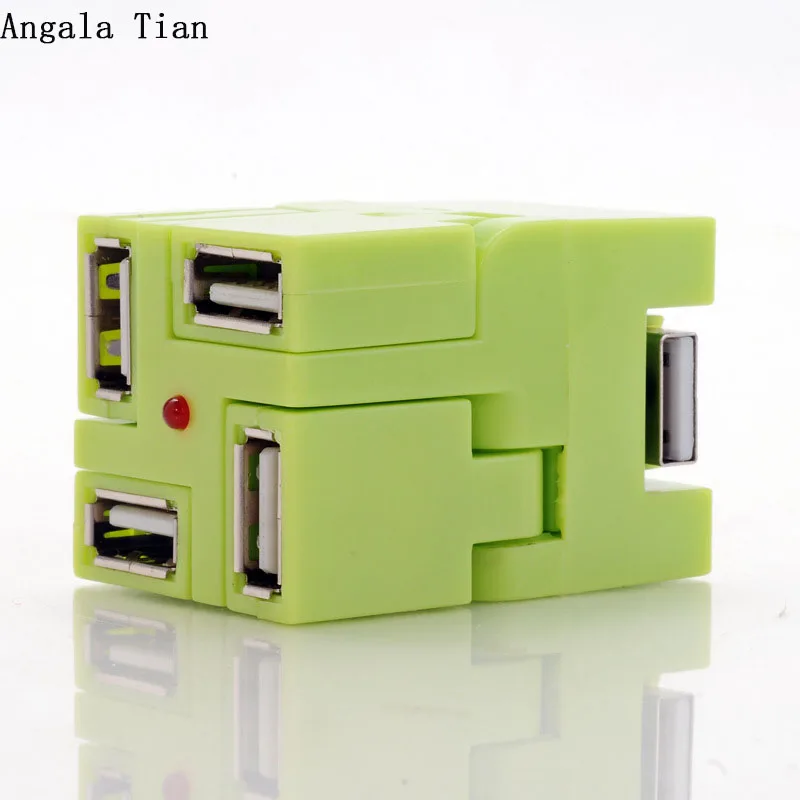 Сплиттер usb хаб Angala Tian новый сплиттер в стиле кирпича четыре интерфейса