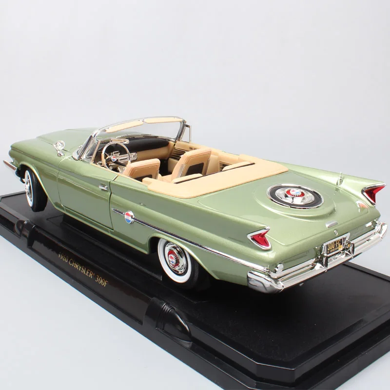 1:18, классика, Chrysler 300 F 1960, мускулы, большие машинки, серия букв, литые под давлением машины, модель, игрушки, миниатюры для мальчиков, коллектор
