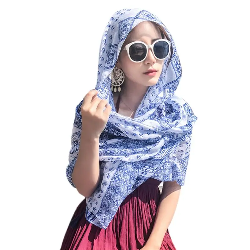 22 цвета Женский винтажный дорожный праздничный шарф цветной геометрический