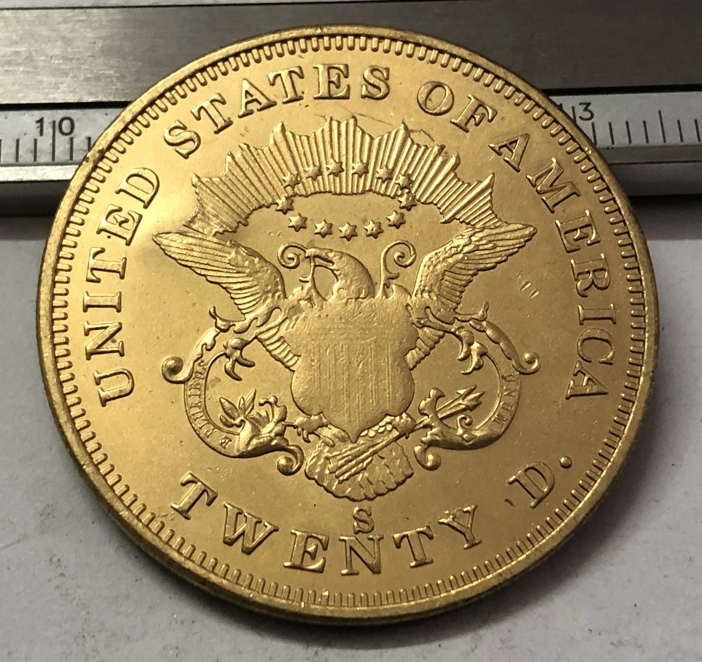 1856 P.O.S США Свобода головы (без девиза на обратной стороне) Искусственная кожа