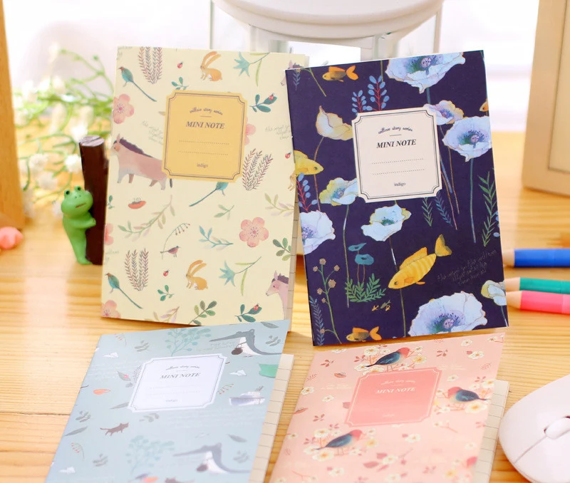 Блокнот мультяшный в стиле ретро 4 шт./лот 12*8 5 см|small book|cartoon notebookbook cute |