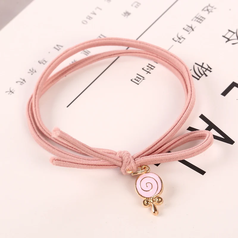 10pcs style 5 10 шт./лот модные милые розовые Сердце Звезда эластичные волосы резиновые ленты Головные уборы для женщин девочек конский хвост резинка для волос аксессуары для волос - Цвет: 10pcs style 5