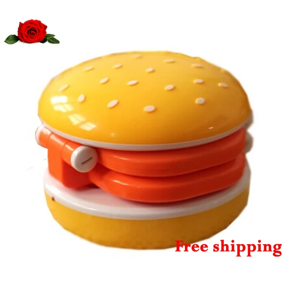 Cool Hamburger LED highlights fold charging desk lamp luminaria de mesa small table lamps bedside Nightlight to read eye | Лампы и