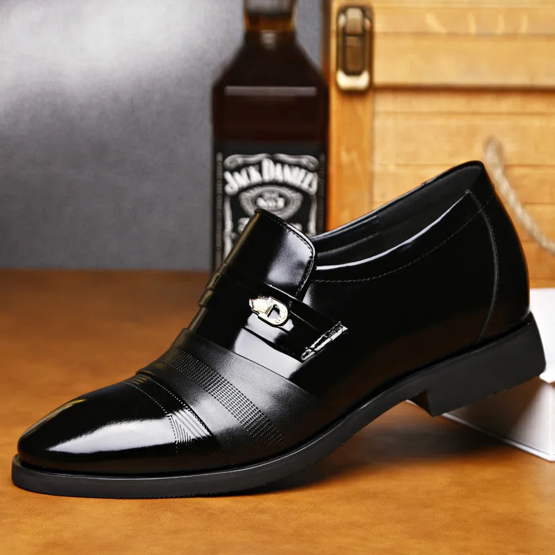 6cm Men's Height Increase Shoes High Quality Genuine Leather Dress Business Formal Men Office | Обувь