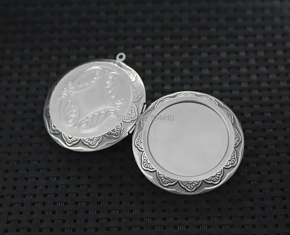 45*47 мм медальон из нержавеющей стали подвески круглые камео основы для кабошонов