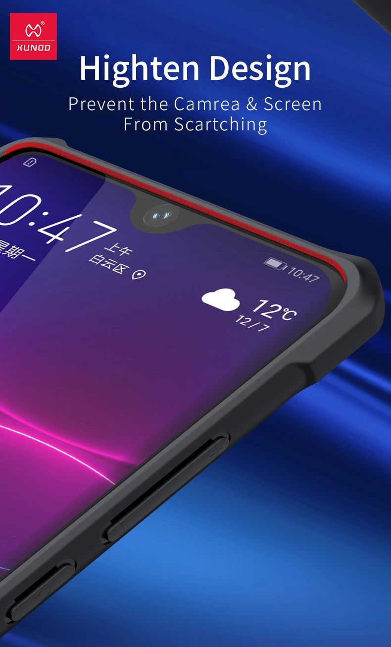 Противоударный чехол XUNDD для huawei P30 Pro, защитный чехол с подушками безопасности, чехол для бизнеса, красочное кольцо, держатель, бампер, жук