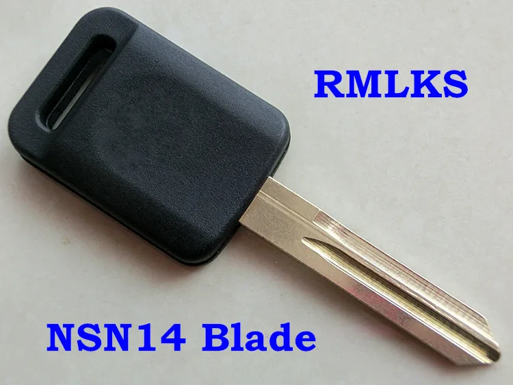 RMLKS Заготовка ключа транспондера с чипом TPX NSN14 Blade подходит для Nissan Teana Tiida Qashqai X-Trail