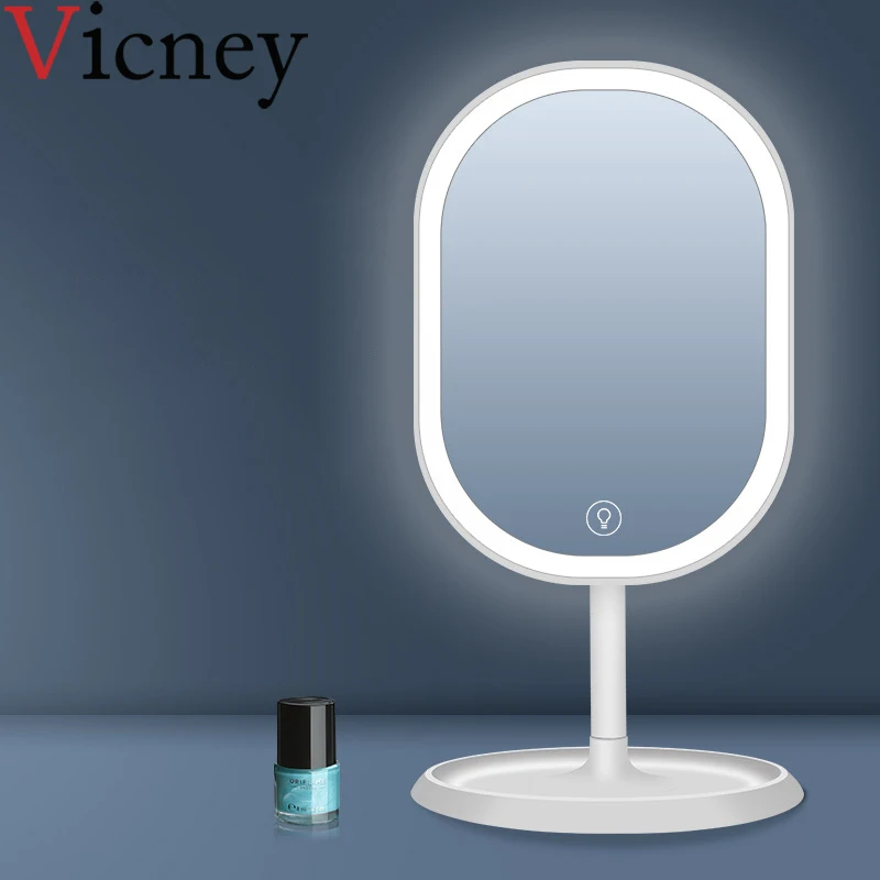 Vicney Новый Умный красивый светодиодный светильник зеркало для макияжа умный