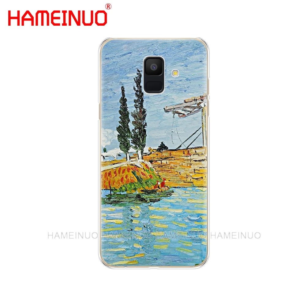 В стиле звездной ночи Ван Гог лодка дерево цветок чехол для телефона Samsung Galaxy J4 J6 J8