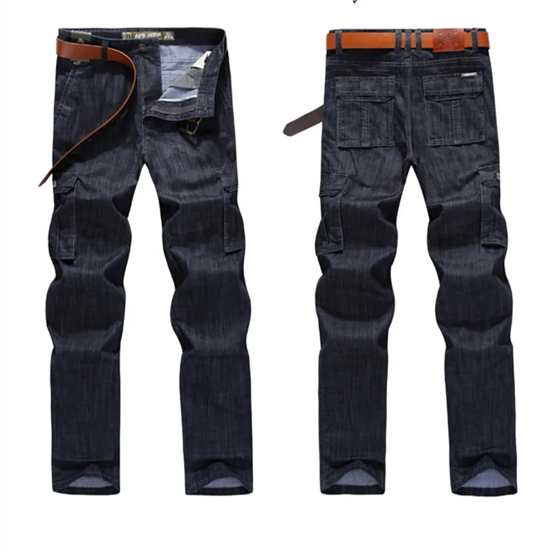 DIMI Casual Military Multi-pocket Jeans Male Clothes New High Quality Cargo Jeans Men Big Size 29-40 42