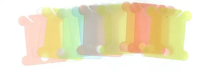 Mix Color of 100pcs 100 шт пластиковая нить для вышивки бобины для ниток для рукоделия крестиком пластиковый держатель для хранения ручной вышивки обмотки AC039 - Цвет: Mix Color of 100pcs