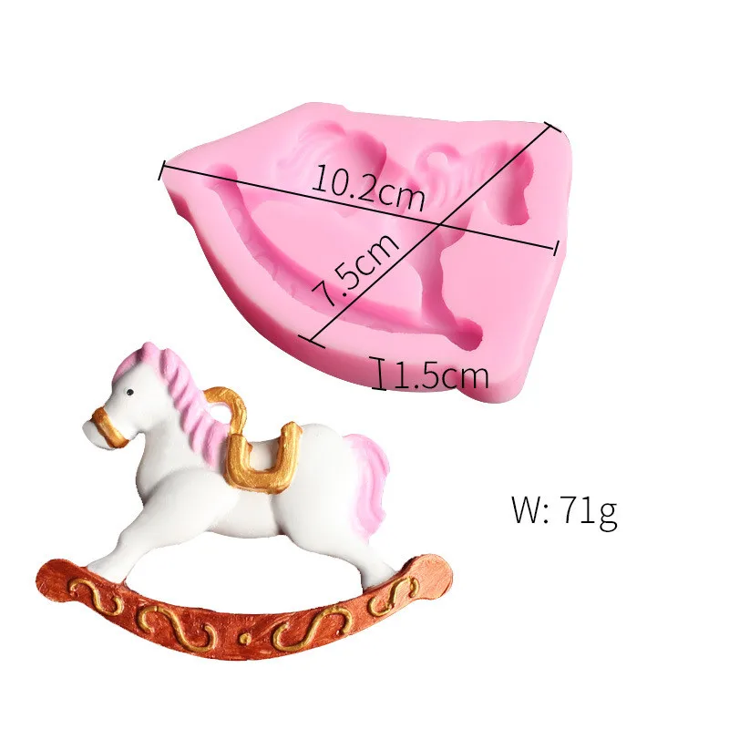 Новая форма троянского помадки для торта силиконовая желейного шоколада формы