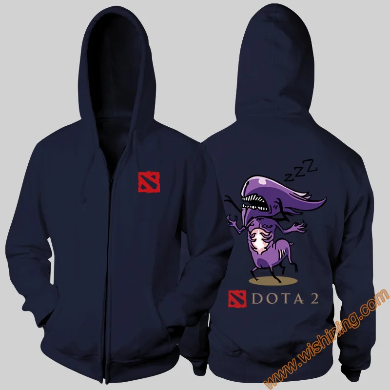 DOTA 2 Hero Gyrocopter Lina bristleback толстовки DOTA2 3xl большой размер полная молния толстовки с капюшоном Wishining - Цвет: 20