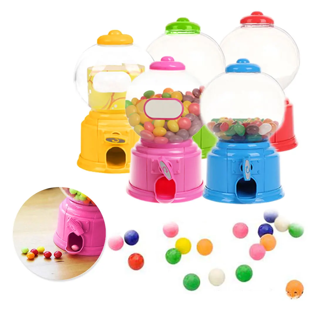 Миниатюрная машина для конфет креативные милые сладости диспенсер жевательных