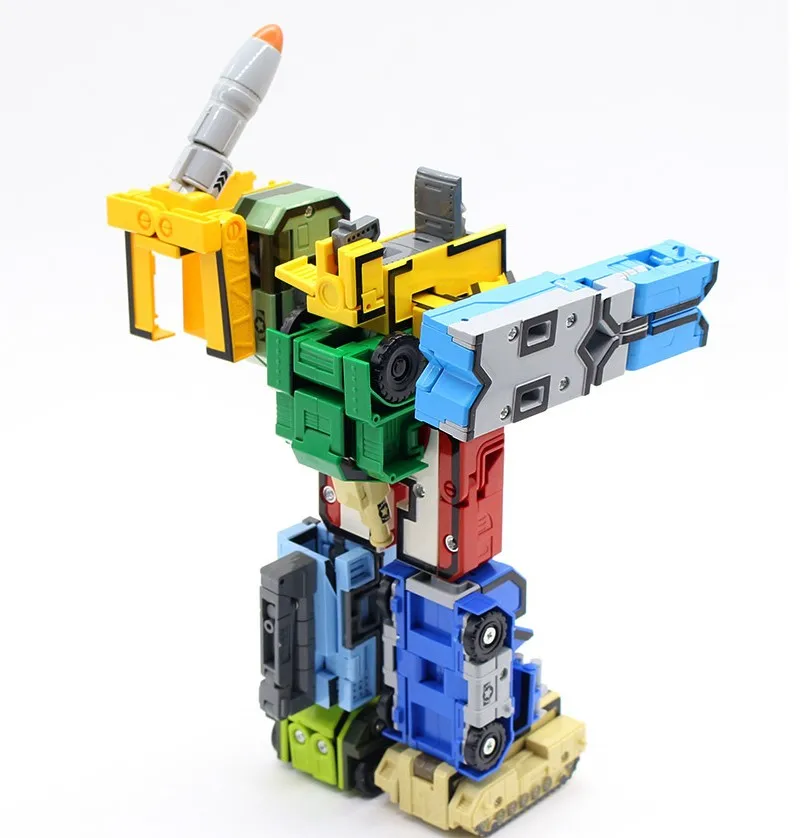 10Pcs in 1 Robot Bricks City Creative Assembling Educational Action Figures Transformer Number Building Block Model Toy for kids | Игрушки и