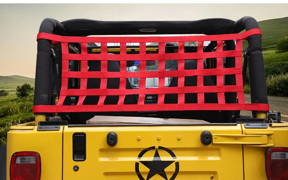 SHINEKA красный гамак на крышу для Jeep Wrangler YJ TJ JK JKU 1987- 4 двери 2 двери водонепроницаемый автомобильный гамак для кровати авто товары
