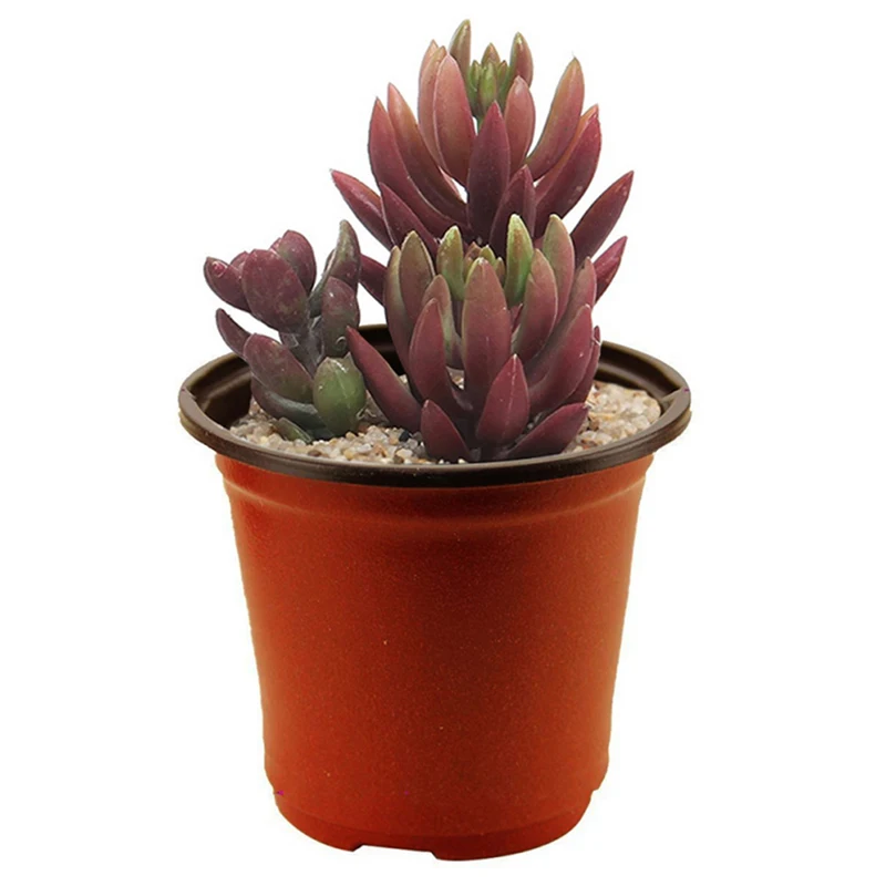 10 шт./лот двухцветный круглый цветочный горшок пластиковые горшки для цветов