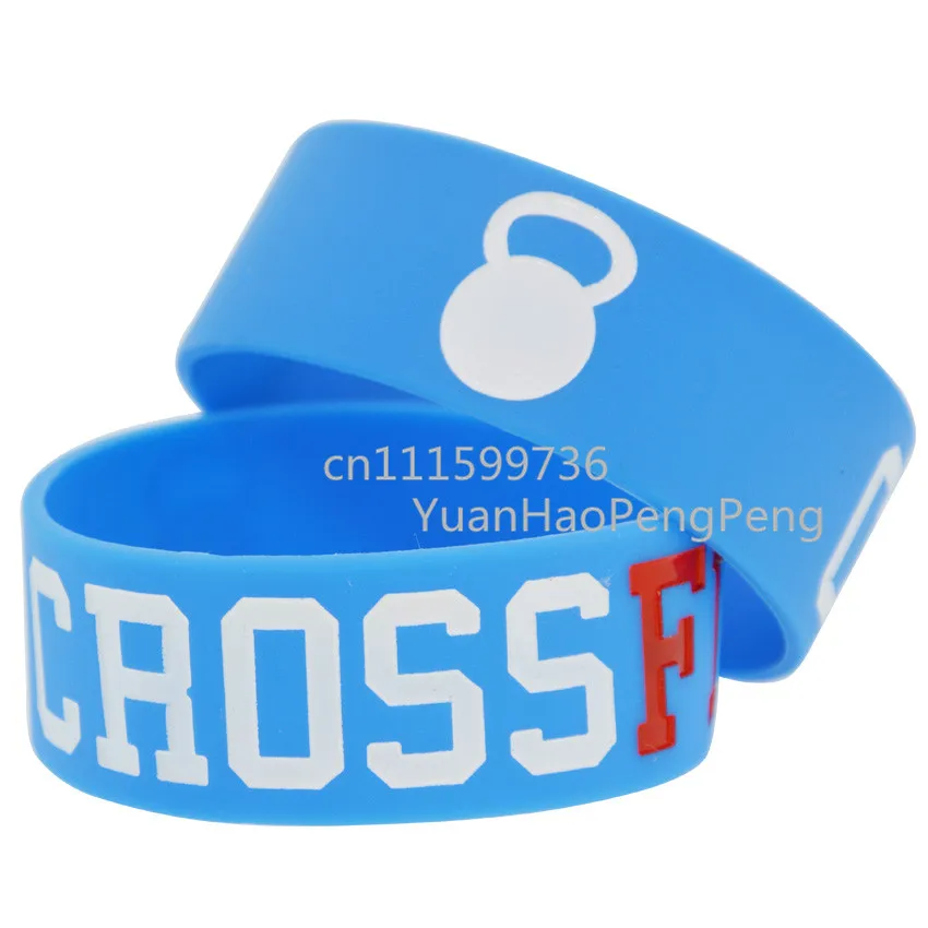 25 шт./лот Crossfit 1 &quotширокий Debossed заполненный цветной браслет|wristband crossfit|wide braceletbracelet