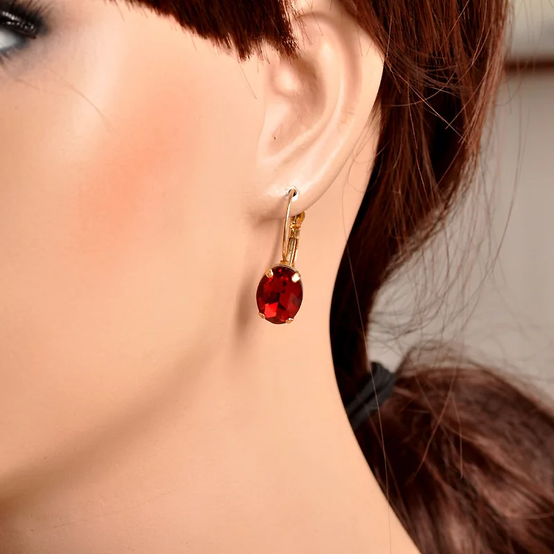 6 пар/уп. Ретро Геометрия эллипса квадратные Капли серьги для Для женщин