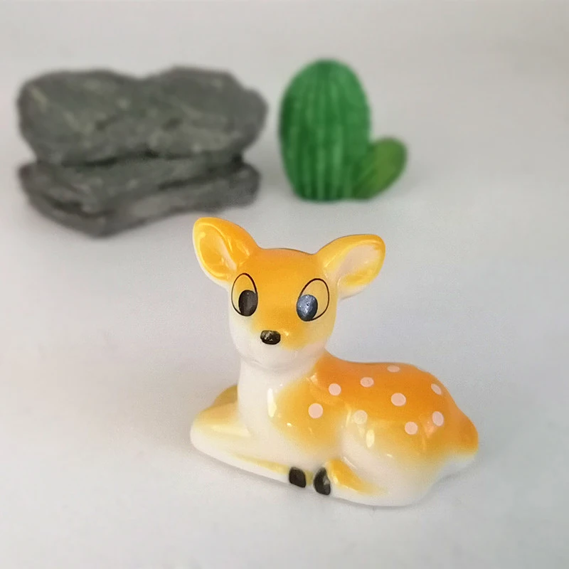 3 шт. керамические фигурки животных в виде оленя|Статуэтки и миниатюры| |