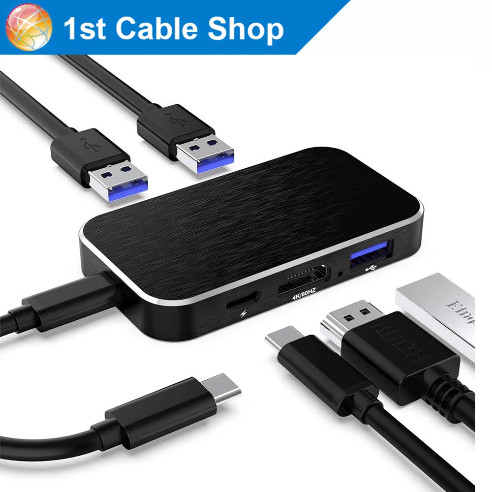 USB-C многопортовый hdmi концентратор VGA DVI адаптер кабель для нового apple macbook и macbook pro с Thunderbolt 3 порты
