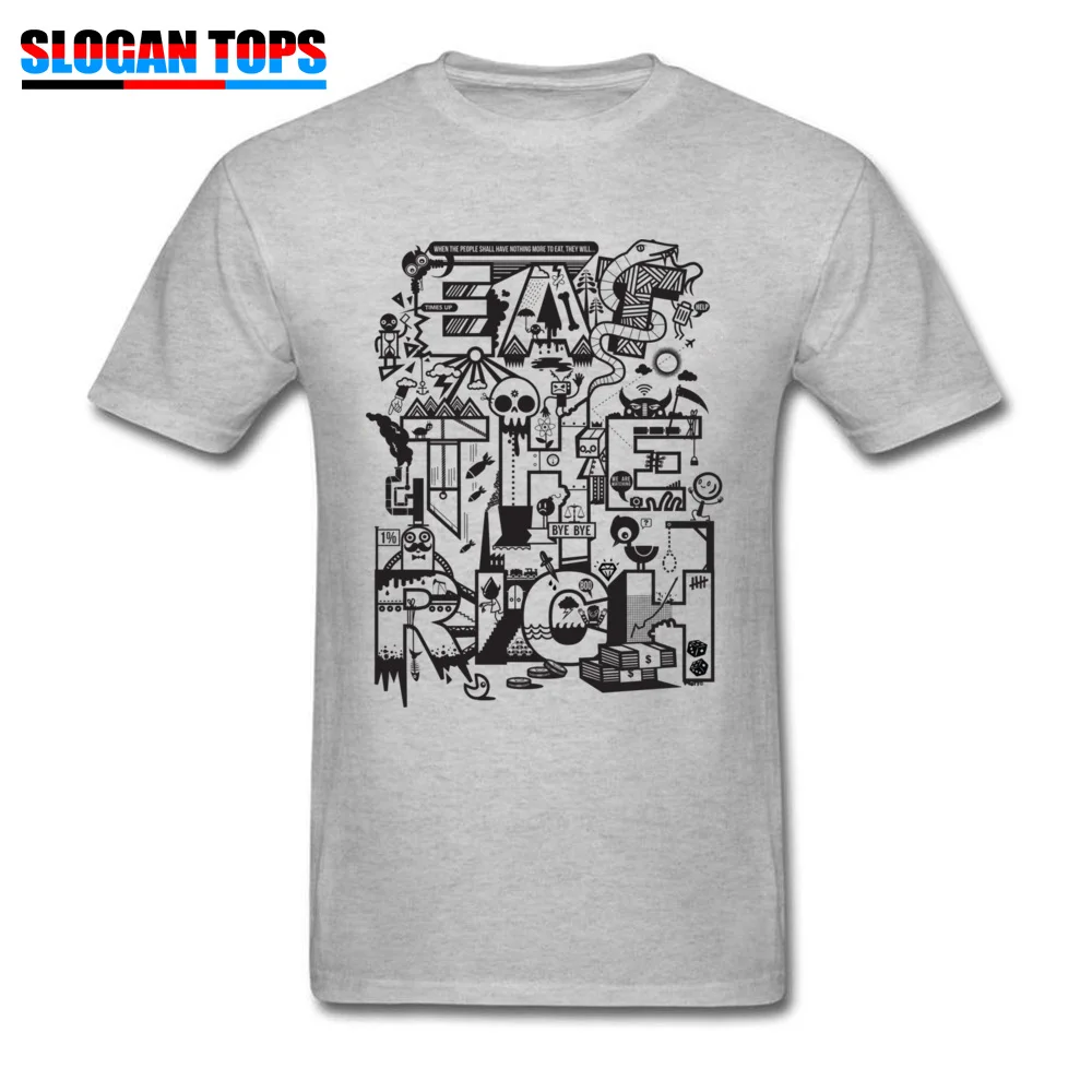 Футболка EAT THE RICH мужские футболки летняя футболка April FOOL DAY Comics забавная летние