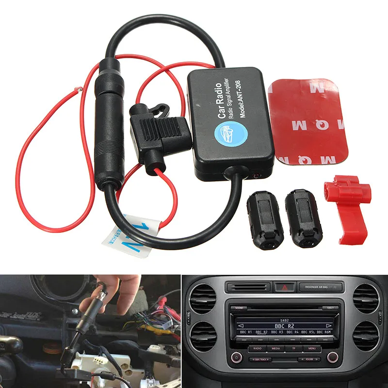 Проводакция! Новейший универсальный автомобильный радиоприемник FM 12 В усилитель