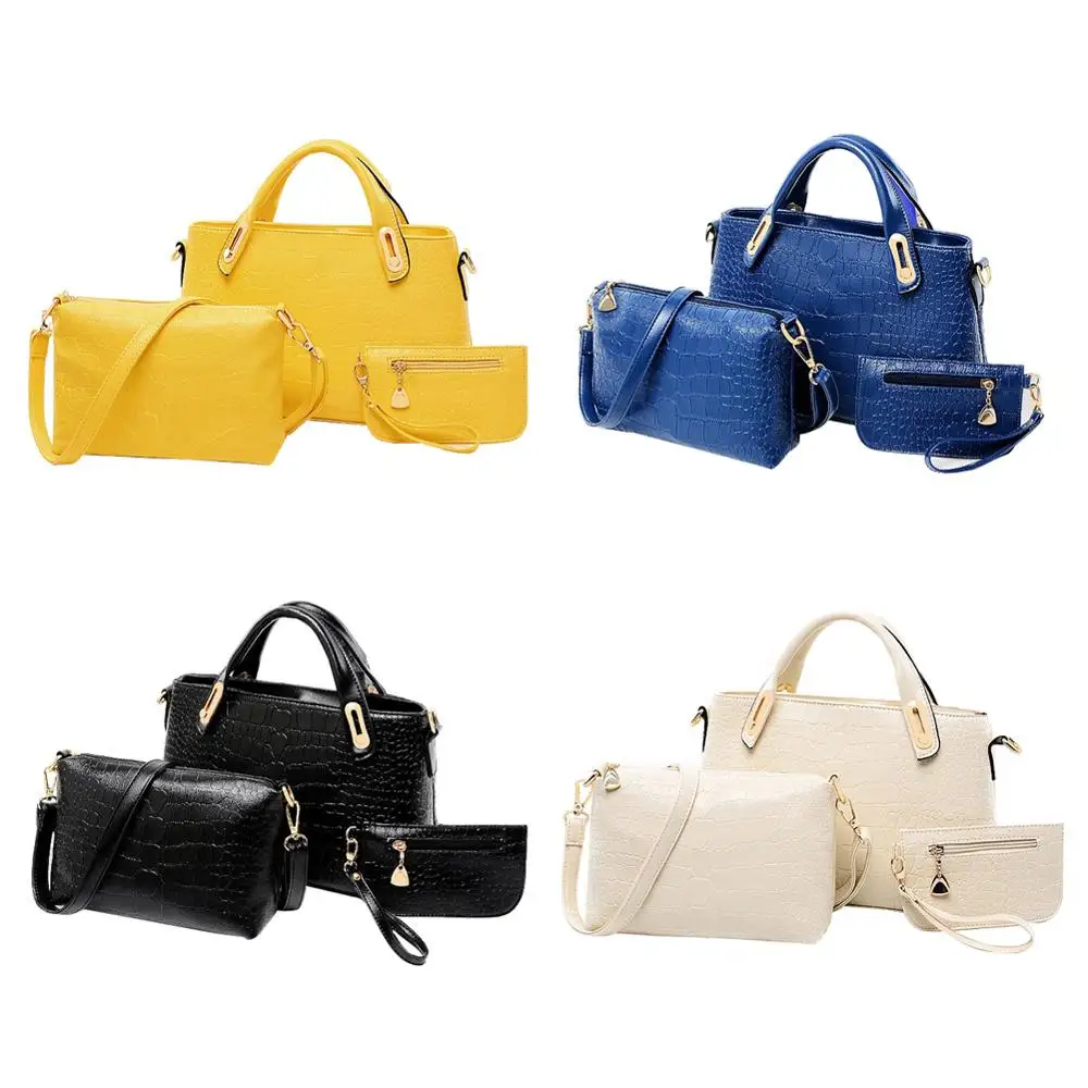 Женщин Сумки Из Крокодиловой кожи Наборы Кожа PU Сумочка Женщины Посланник Дизайн
