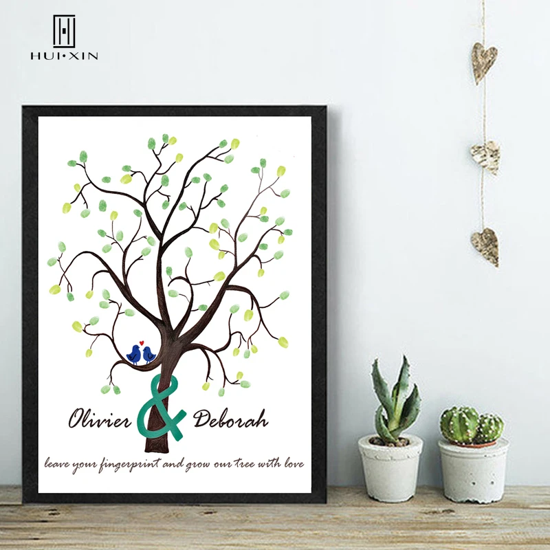 Романтическое дерево бесплатно персонализированное пользовательское имя Дата