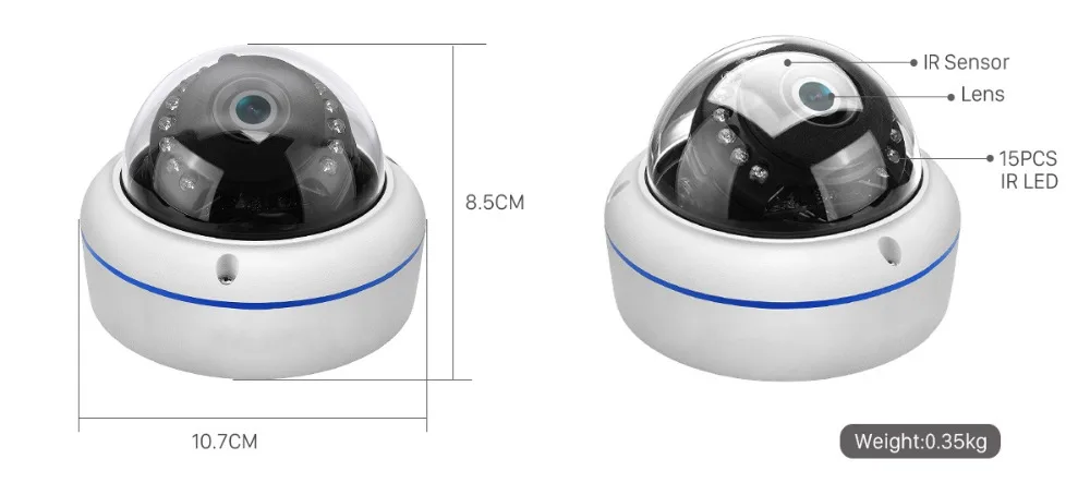 ANBIUX 2,8 мм широкая металлическая IP камера 1080P 960P 720P Антивандальная Onvif P2P Обнаружение движения RTSP 48V наружняя камера видеонаблюдения POE CCTV уличная