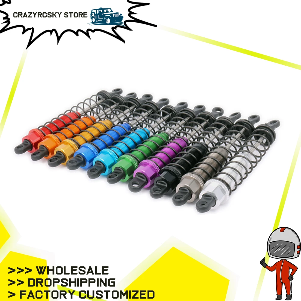 

2PCS Alloy Oil Filled Style Rear Shock Absorber Damper For Rc Model Car 1-12 Wltoys 12428 12423 0017 FY03 Truck Monster