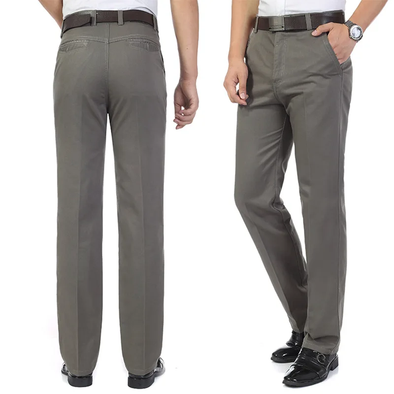 

High Quality Wholesale Price Autumn Men's Casual Pants Cotton Man Full Length Wear Clothes Male Trousers Plus size 30-36 38 40