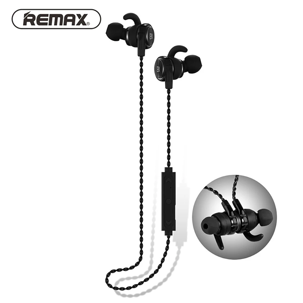 Оригинальные магнитные Беспроводные спортивные наушники Remax Bluetooth-наушники