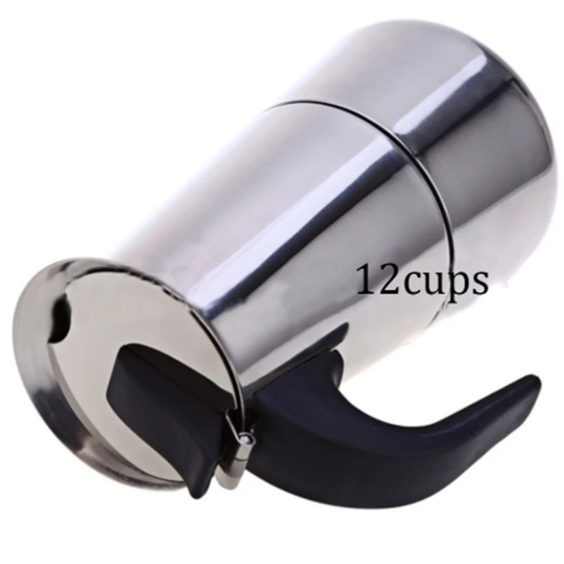 12Cup нержавеющая сталь moka cafeteira italiana французский пресс бариста Кофеварка Перколятор Мясорубка аксессуары для приготовления эспрессо машина