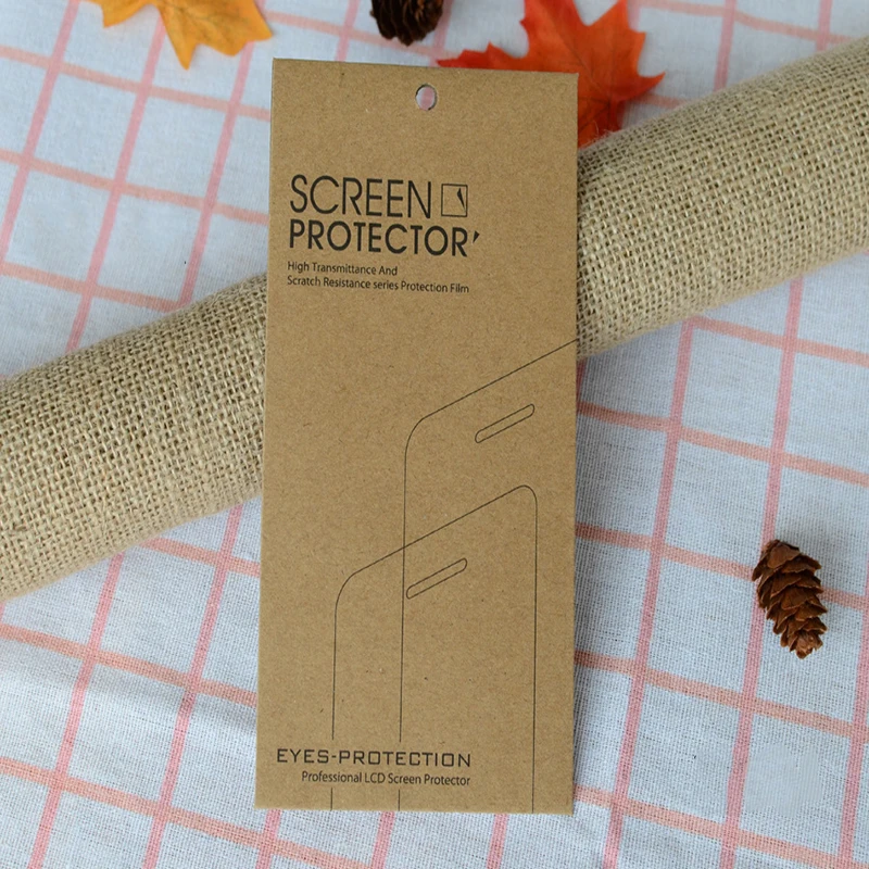 500 шт Универсальная крафт бумага упаковка Розничная коробка для iphone X 8 7 6S SE Samsung