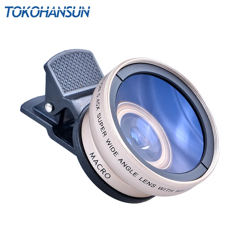 TOKOHANSUN HD 37 мм 0.45x супер широкоугольный объектив с 12.5x Супер Макро объектив для iPhone LG htc samsung sony объектив камеры комплект