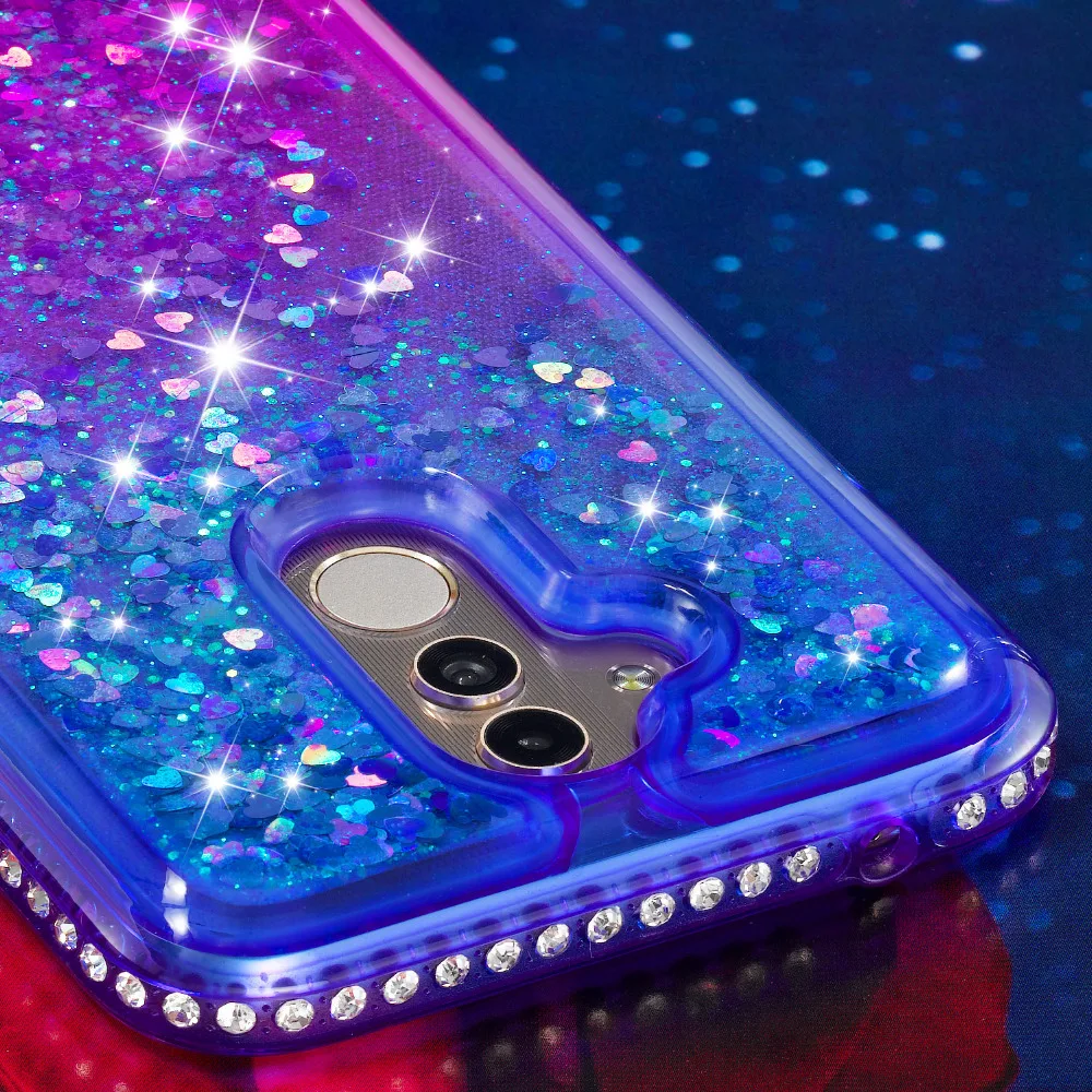 Блестящая блестящая Жидкостная динамика зыбучий песок чехол для Huawei Mate 20 Lite P Smart