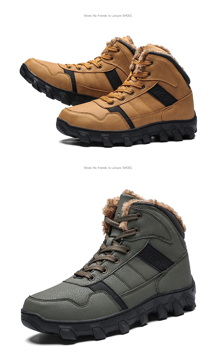 Botas hombre; Лидер продаж года; мужские ботинки; зимняя обувь с мехом; Мужская плюшевая теплая нескользящая обувь; большие размеры 39-46; высокое качество; скидка