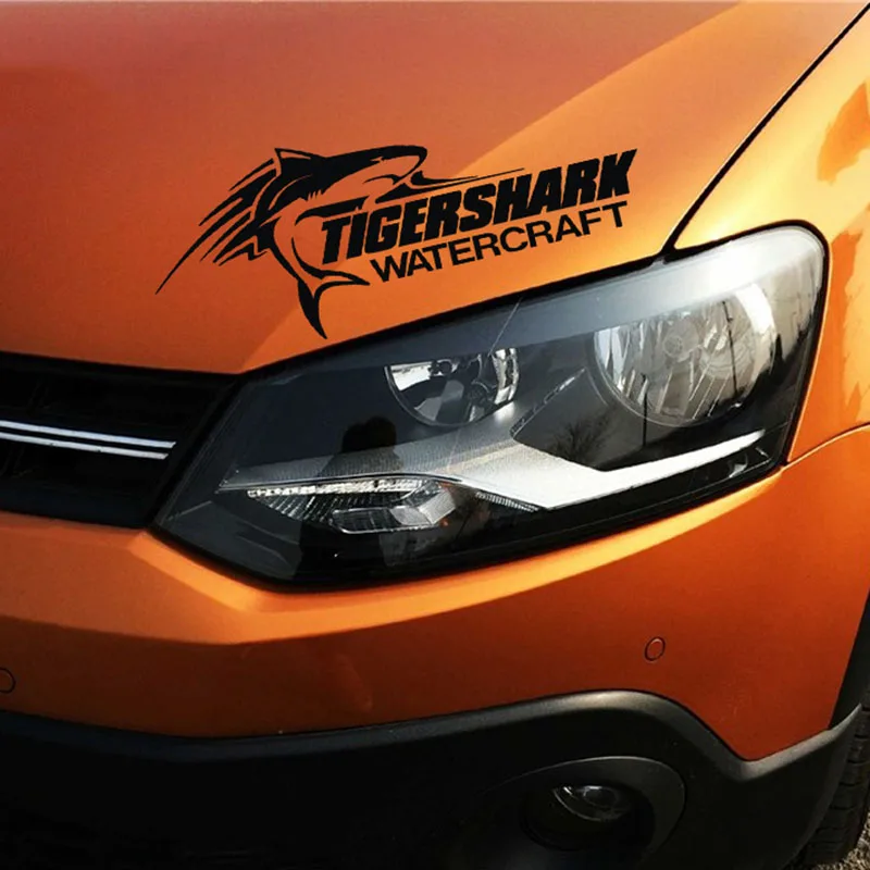 Автомобильный Стайлинг наклейки на бампер Акула автомобильная наклейка tigershark