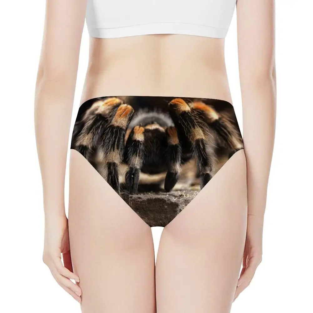 

FORUDESIGNS Fashion Panties Women Seamless Female Sexy Briefs Cotton 3D Tarantula Panties for Ladies String Comfort Panty 2019