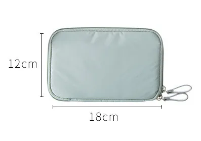 Light Blue B Нейлоновый портативный дорожный кошелек-органайзер, Сумка для документов, паспорта, билета, удостоверения личности, высокое качество, прочный - Цвет: Light Blue B