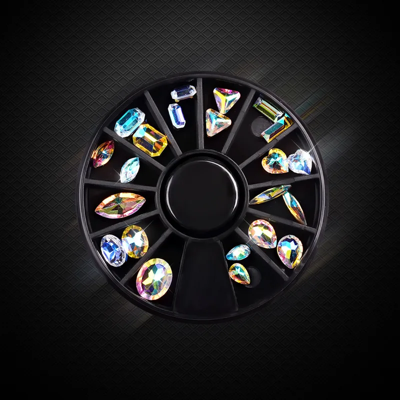 DIY Красочные амулеты для ногтей акриловые хрустальные стразы украшения УФ-гель 3D