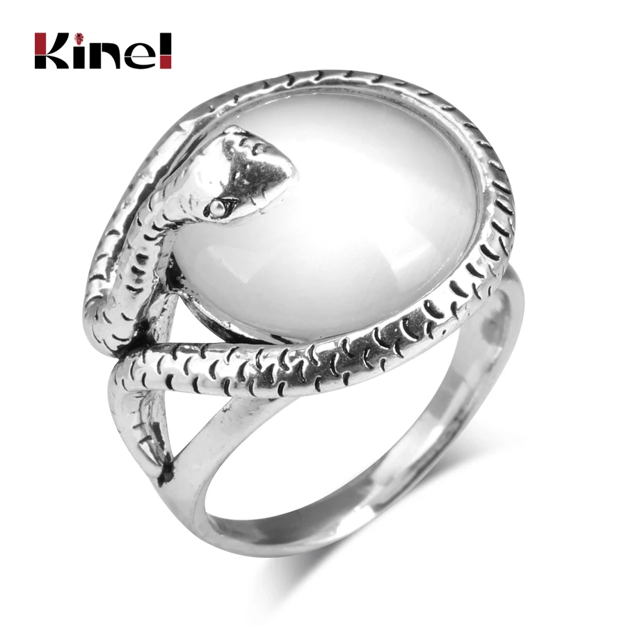 Кинели Новое поступление животных бижутерия опал кольцо змея стереоскопический