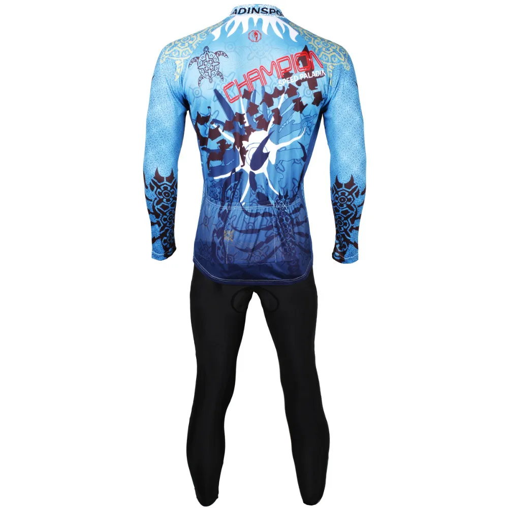 Мужская футболка с длинным рукавом The Scorpion King дышащая синяя велосипедная одежда