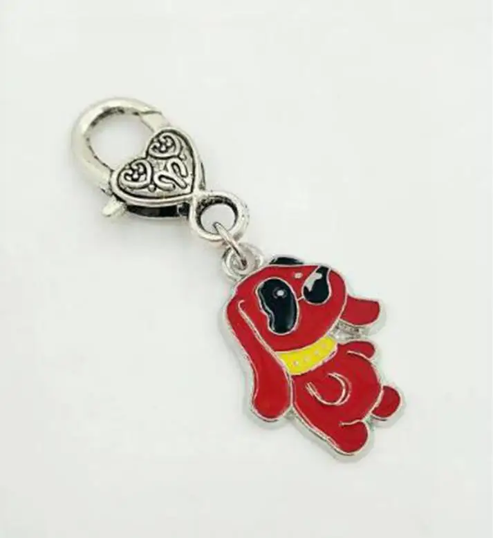 Эмалированный брелок с застежкой карабином для ключей от йоркширского