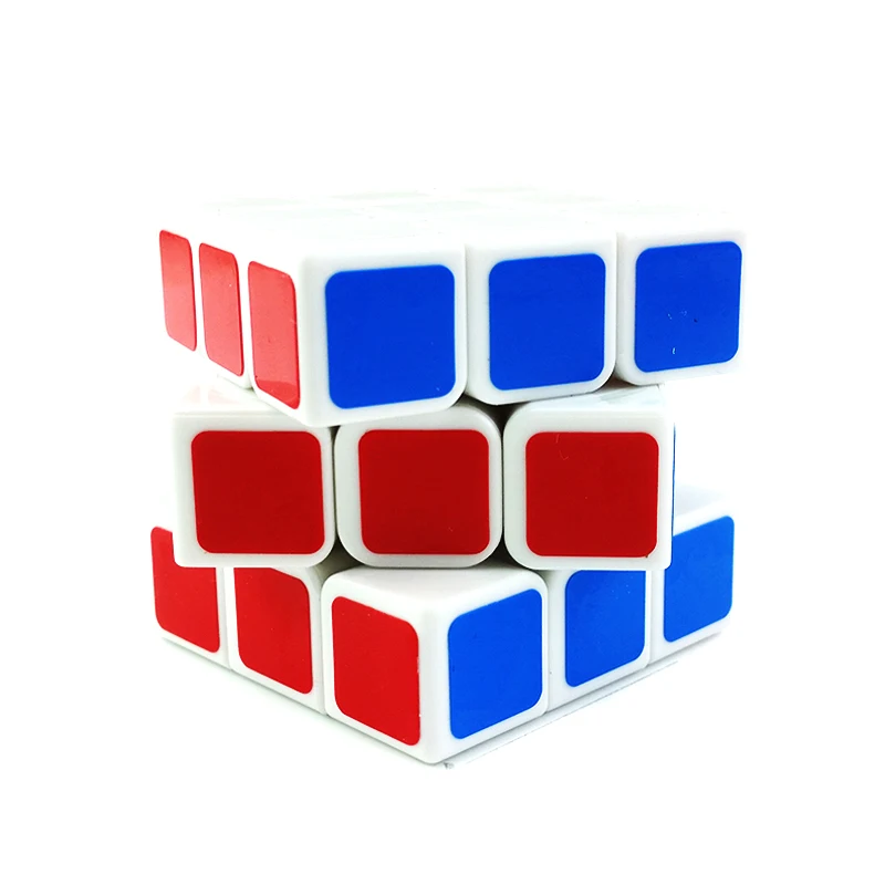 3x3x3 волшебный куб головоломка на скорость игрушки для детей Красочные белые наклейки обучающая