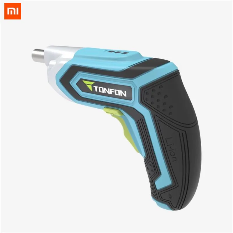 Xiaomi Mijia Tonfon, Беспроводная электрическая дрель, ударный пистолет, шуруповерт с насадками, 1500 мАч, перезаряжаемый аккумулятор