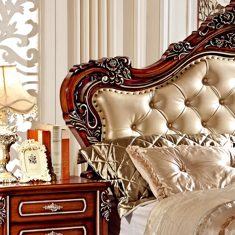 Двойная спальня в европейском стиле с прикроватным столиком комплект туалетного